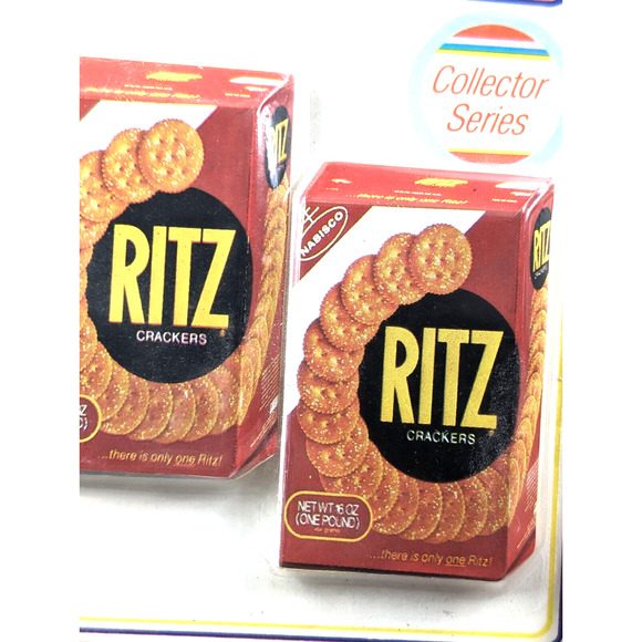 VTG Nabisco Ritz Crackers Box Refrigerator Magnet Set of 2 Arjon 1986 Advertise - Picture 9 of 9